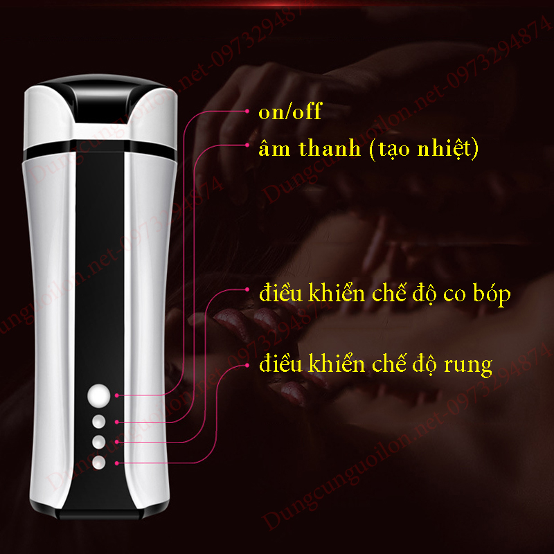 dụng cụ tự sướng tạo nhiệt UZAY CÓ ÂM THANH
